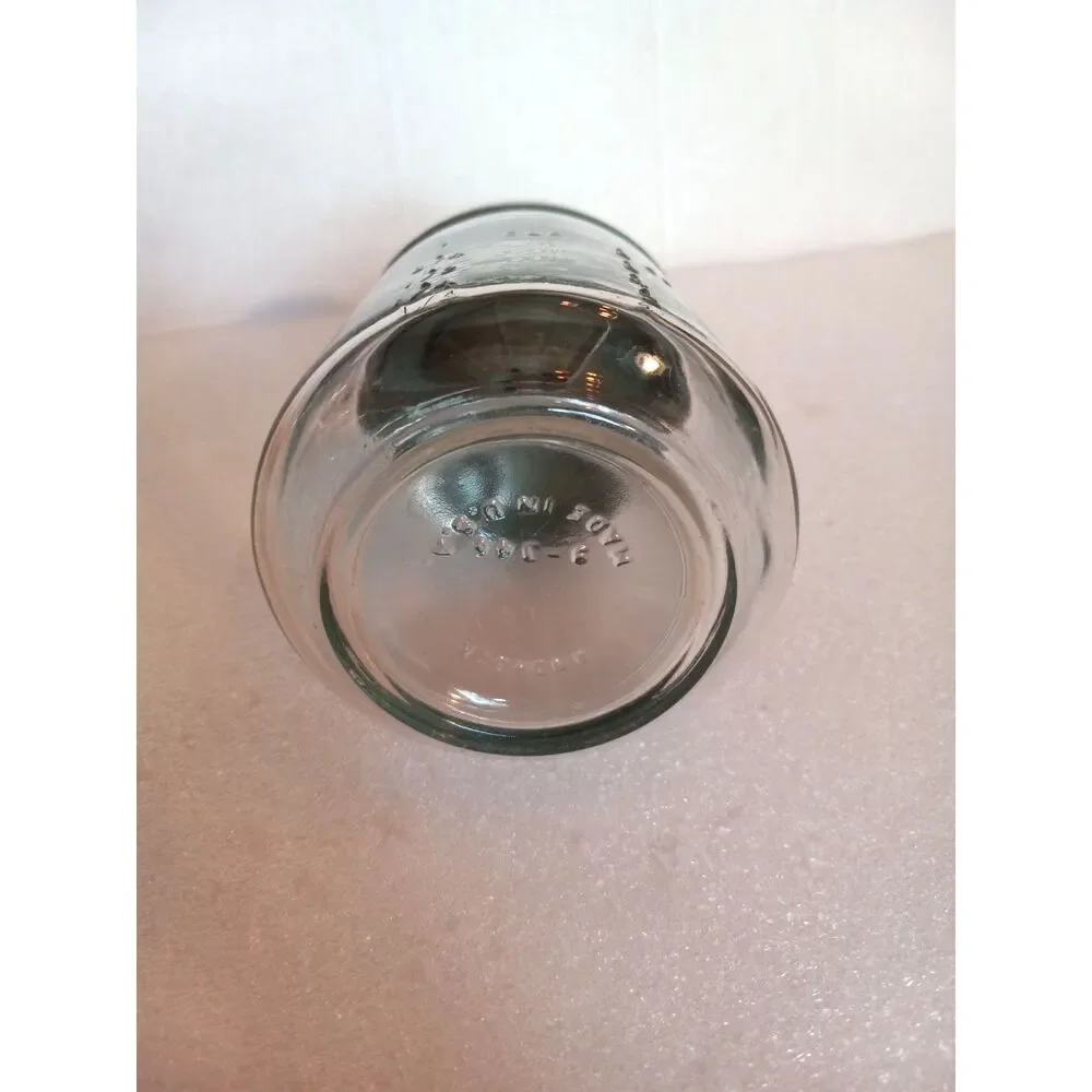 MCM Androck Nut & Food Chopper Glass Measuring Jar w/ Dark Green Top WORKS GREAT